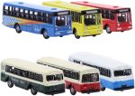 BS150 6pcs Diecast Model Buses Car 1:160 N Scale Streetscape Layout Railway Scenery DIY Train Layout Model Accessories - Image 3
