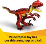 LEGO Creator 3 in 1 Fierce Dinosaur Building Toy for Boys & Girls, Ages 8+ - Gift for Birthdays - Kids Build 1 of 3 Prehistoric Animal Figures - 31379 - Image 4