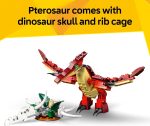 LEGO Creator 3 in 1 Fierce Dinosaur Building Toy for Boys & Girls, Ages 8+ - Gift for Birthdays - Kids Build 1 of 3 Prehistoric Animal Figures - 31379 - Image 5