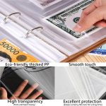 Currency Paper Money Collection Album Book for Collectors | 120 pockets/40 sheets big capacity, high transparency thickened page, elegant & Simple, excellent protection + easy to use - Image 5
