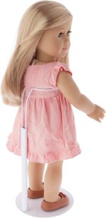 Plymor DSP-90W White Adjustable Doll Stand - Image 3