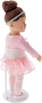 Plymor DSP-90W White Adjustable Doll Stand - Image 4