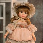 18 Inch Kawaii Porcelain ＆ Fabric Doll Cute European Retro Handmade Ceramic Doll with Showing Stand for Room Decor, Birthday Gifts, Collectible ，Name Olivier (Pink) - Image 2