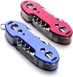 2 PCS Pack Stainless Steel Swiss Style Army Pocket Knife Multitools 12-in-1 Multi Function with Opener Screwdrivers Saw Scissors - Image 2