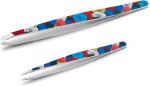2-Pack Slant & Mini Pointed Tweezers Set for Eyebrows & Facial Hair | with Travel Case, High Precision, Pulls Hair from the Root, Pain-Free Plucking, for Women Men, Gentle on Skin - Image 2
