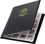 200 Pockets Coin Album - 33x33 mm Grid Holder (Black) CS48200BK | Coin Collecting Book with 10 Pages, for Pounds Pence Cents Dollars Nickel - Image 2