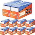 2000 Card Sleeves Hard Plastic, Arjiekwei 3"X 4" Baseball Cards Protectors Plastic, Trading Card Holder for Trading Sports Baseball Football Game Cards (1000 Hard Sleeve + 1000 Soft Sleeves) - Image 2
