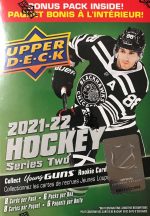 2021 2022 Upper Deck Hockey Series #2 Factory Sealed Unopened Blaster Box of Packs Possible Young Guns Rookies and Jerseys - Image 2