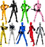 2026 New Assembly Completed-Titan 13 Action Figure,Dummy Robot 13 Action Figures Set,3D Printed Multi-Jointed Action Figures,Nova 13 Action Figure for Collectors Desktop Decorations (9pcs) - Image 2