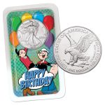 2026 One Dollar Popeye Birthday American Silver Eagle Showpak - Image 2