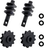 2/12T Dual-Start Helical Worm Gear Set for SCX24, Hardened Steel Differential Gears for 1/24 RC Crawlers, 2 Identical Sets - Image 2