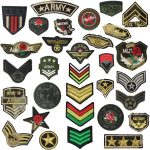 24pcs Soldier Badges Random Styles Embroidered Fabric Iron On or Sew On Cartoon Sticker Patches - Image 2