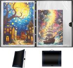 25.98"×30.31" Puzzle Binder – Space-Saving Storage Folder for 500–1000 Piece Puzzle Collection, Holds 20 Puzzles, HD Film Pockets, Birthday Gift for Mom & Grandma - Image 2