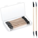 30 Pcs Sanding Sticks Double End Matchsticks Sanding Twigs Fine Detailing Polishing Sticks for Plastic Models Wood Hobby, 120/280 Grit, 5.4 x 0.3 Inch - Image 2