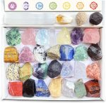 32 Natural Crystals and Healing Stones with Guide, Real Raw Crystal Set | Crystals for Healing, Chakra, Meditation, Home Decor, Bulk Rough Stone Collection - Image 2
