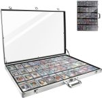 34in*22in Silver Card Show Display Case Aluminum,Trading Card Display Case - Image 2
