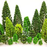 36 Pieces 1.36-6 inch Mixed Model Trees Train Scenery Architecture Tree Fake Trees for DIY Crafts, Building Model, Scenery Landscape Natural Green - Image 2