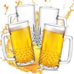 4 Pack Beer Mugs For Freezer, Double Wall Insulated Glasses – Freezer Mugs, 20 oz – Perfect Frozen Beer Mugs for Home Bar Accessories, Gifts for Men - Image 2