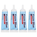 4 Pack Foam Glue with Extension Tip Foam Glue Adhesive Quick Drying Waterproof for Various Materials Plastic Balsa Wood for Aircraft Model DIY Crafts Rc Modeling Enthusiasts 1.7 oz - Image 2