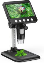 4.3" Digital Microscope for Adults, SKYEAR Coin Microscope 1000X Magnification with 8 Ajustable LED Fill Lights, USB Microscope for Windows/MacOS, Coin Collection Supplies-Black - Image 2
