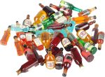 40pcs Miniature Mini Fake Beer Bottles Toys, Mixed Wine Drinks Decoration Beer Glass Model, Beer Can Beer Bottle Models for Fairy Garden Pub Bar Dolls House Tableware Decoration - Image 2