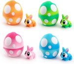4PCS Easter Eggs Set with Bunny Inside, 3D Printed Poseable Rabbit | Fidget Toys, Easter Basket Stuffers for Kids, Egg Hunt Party Favors - Image 2