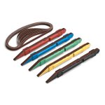 5 Piece Sanding Detailer Set with 2 Extra Replacement Belts Per Stick, 5 Grits 120, 240, 320, 400 & 600 Grit Made in The USA for Sanding Wood, Metal & Plastics, Long Life Sanding Belts - Image 2