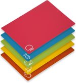 5 Pieces Flexible Cutting Boards, BPA Free Plastic Cutting Boards for Kitchen, Non Slip Cutting Mat for Meat and Vegetables - Image 2