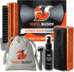 5-in-1 Vinyl Record Cleaning Kit | Premium Hardwood Velvet & Microfiber Brush, Stylus Brush, Alcohol-Free Solution & Storage Pouch — Clean, Protect & Restore Your LPs - Image 2