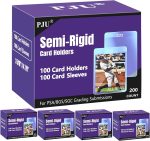 500ct Semi Rigid Card Holders & 500ct Card Sleeves for PSA, SGC, BGS, CSG Graded Card Submissions, Semi Rigid Baseball Cards Sleeves Protectors, PSA Graded Trading Cards Sleeve - Image 2