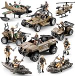 56-in-1 Army Men Toys for Boys 4-7 6-8 8-12, Military Truck/Helicopter/Kayak Boat/Motorcycle/Army Men Action Figures/Weapon Gears, Army Toys for Boys Kids Birthday Gifts Party Favors - Image 2