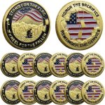 5pcs Military Veteran Challenge Coins Set Bulk | Veteran Memorial Day Coin, We Stand for The Flag, Commemorative Army Military Coins, For Veteran Day Father's Day - Image 2