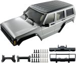 6.10in Wheelbase ABS Hardtop Cherokee Body for TRX4M Bronco Defender Chassis, 1/18 RC Crawler Body Shell with Front & Rear Bumpers (Silver Grey) - Image 2