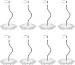 8-Pack Clear Adjustable Action Figure Stand with Metal Clips & Flexible Arms – Action Figure Display Stand for Figures Compatible with Gundam HG/RG/SD 1/144 Scale - Image 2