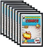 8 Pack Comic Book Frame with White Mat 6 3/4" x 10 1/4" | Partial UV Protection, Fits Current Comics, compatible with comic book bags & sleeves, wall or tabletop display - Image 2