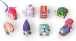 8 pcs Tin Wind Up Toy Clockwork Collection, Retro 80s Vintage windup Metal Cool Crazy Nerdy Xmas Office Gift, Rabbit, Frog, Bird, Mouse, Truck, Train, Tank - Image 2