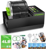 A1 Professional Rock Tumbler Kit, 4LB Extra-Large Barrel with Cutting-Edge Brushless Motor, Adjustable Speed & Timer, Durable Metal Base for Adults & Rock Collectors – Includes Full Accessories - Image 2