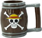ABYSTYLE One Piece Anime Straw Hat Jolly Roger Barrel Ceramic Coffee Tea 3D Mug 12 oz Drinkware Manga Gift One Piece Mug OP Merch Anime Collectible Cup - Image 2