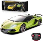 AEROQUEST 1:24 Lamborghini Remote Control Car （Aventador SVJ-Green） | Officially Licensed,Birthday Gift,Toys for ages 3-8,Electric Sport Racing,front-light ,2.4GHz-supports multi-play - Image 2
