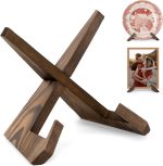 ANBOXIT Plate Stand for Display - 6.5 Inch Plate Holder Easel | Wooden Decorative Table Top Plate Stand, Picture Frame Holder for Photo - Image 2