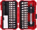 Amazon Basics 29-Piece Precision Hobby Knife Set with Razor-Sharp Blades, Modeling Tools, Anti-Slip Rubber Grip, Black, Silver, Red - Image 2