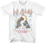 American Classics Def Leppard Hysteria 1988 Tour T Shirt White | Officially Licensed Def Leppard Tee, Designed and Printed in the USA, Unisex Men Women, Short Sleeve 80s Rock Graphic - Image 2