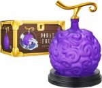 Anime Devil Fruit Decanter – Handcrafted Crystal Liquor Bottle, Mahogany Base | Home Bar Collectible Display | 34oz | Purple & Gold Fantasy Inspired Design, Whiskey Decanter Gifts Sets for Men - Image 2