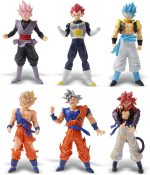 Anime PVC Action Figures 6PCS 6.5-8 Inch Dynamic Pose Collectible Statue Set for Fans Gift Display - Image 2