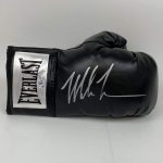 Autographed/Signed Mike Tyson Black Everlast Boxing Glove Athlete Hologram COA - Image 2