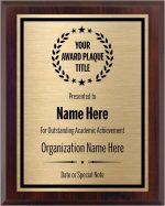Award Plaques Personalized with Your Text, Engraved 6x8 Gold & Black | Customized Plaque for Employee Appreciation, Recognition, Retirement, Service, Thank You, Custom Awards for Coworkers - Image 2