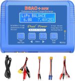 B6AC 80W Lipo Battery Balance Charger 6A Discharger, RC Hobby LiPo/Li-ion/Life NiMH/NiCd Digital Battery Balance Charger with AC Power Supply - Image 2