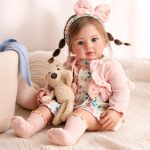 BABESIDE 24 Inch Lifelike Reborn Baby Dolls Cute Soft & Poseable Body | Realistic Baby Doll Girl with Accessories, Real Life Baby Dolls Ideal Gift for Kids Age 3+ Pretend Play and Collectors - Image 2