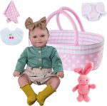 BABESIDE Reborn Baby Dolls with Bassinet, 20Inch Cute Soft Vinyl Realistic-Newborn Baby Doll Poseable Real Life Lifelike Baby Dolls w/Doll Accessories for 3+ Year Old Girls - Image 2