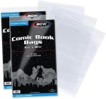 BCW Current Comic Bags (200 Pack) – Acid-Free BCW Comic Book Bags for Modern Comics | Crystal Clear Comic Book Sleeve Protection | 6 7/8 x 10 1/2 - Image 2